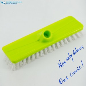 Escobilla de goma Akbrand Push Brush Sharp Hard en la parte posterior con cerdas oblicuas de cepillo Junta de cepillo de cerdas duras de PP