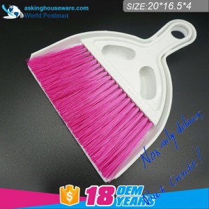 Brocha para escobillas para el polvo de tamaño pequeño Akbrand con recogedor en forma de media luna y brocha